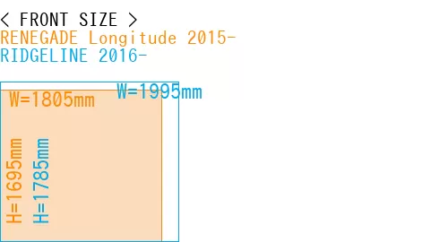 #RENEGADE Longitude 2015- + RIDGELINE 2016-
